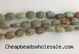 CNS724 15.5 inches 10*14mm oval serpentine jasper beads wholesale