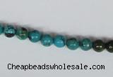 CNT02 16 inches 6mm round natural turquoise beads wholesale