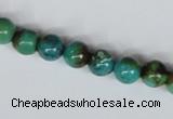 CNT04 16 inches natural turquoise 8mm round beads wholesale