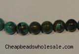 CNT104 15.5 inches 8mm round natural turquoise beads wholesale