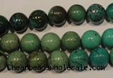 CNT106 15.5 inches 10mm round natural turquoise beads wholesale