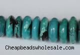 CNT11 16 inches multi-size rondelle natural turquoise beads wholesale