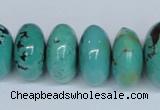 CNT12 16 inches multi-size rondelle natural turquoise beads wholesale