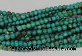 CNT203 15.5 inches 3mm round natural turquoise beads wholesale