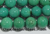 CNT209 15.5 inches 10mm round natural turquoise beads wholesale