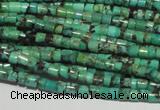 CNT216 15.5 inches 2.5*3mm heishi natural turquoise beads wholesale