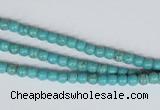 CNT24 16 inches 3.5mm round natural turquoise beads wholesale