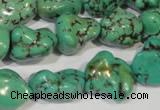 CNT244 15.5 inches 12*16mm - 15*20mm nuggets natural turquoise beads