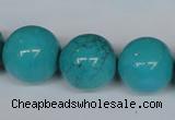 CNT25 16 inches 20mm round natural turquoise beads wholesale