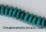 CNT27 16 inches 6*15mm rondelle natural turquoise beads wholesale