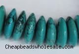 CNT29 16 inches 8*25mm rondelle natural turquoise beads wholesale