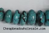 CNT31 16 inches multi-size rondelle natural turquoise beads wholesale