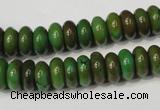 CNT366 15.5 inches 5*10mm rondelle turquoise beads wholesale