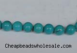 CNT38 16 inches 3mm round turquoise beads wholesale