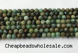 CNT410 15.5 inches 6mm round natural turquoise beads wholesale