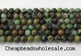 CNT411 15.5 inches 8mm round natural turquoise beads wholesale