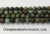 CNT413 15.5 inches 12mm round natural turquoise beads wholesale