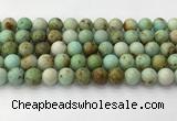 CNT418 15.5 inches 10mm round mongolian turquoise beads wholesale