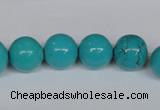 CNT42 16 inches 10mm round turquoise beads wholesale