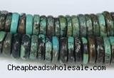 CNT504 15.5 inches 3*6mm - 4*10mm nuggets turquoise gemstone beads