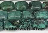 CNT509 15.5 inches  8*10mm rectangle turquoise gemstone beads