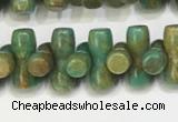 CNT536 15.5 inches 3*9mm turquoise gemstone beads