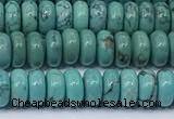 CNT543 15.5 inches 3*6mm rondelle turquoise gemstone beads