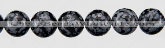 COB24 15 inches 10mm round snowflake obsidian gemstone beads wholesale