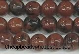 COB750 15.5 inches 4mm round mahogany obsidian beads wholesale