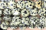 COIN117 15 inches 16mm coin dalmatian jasper beads