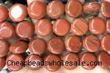 COIN124 15 inches 16mm coin red jasper beads