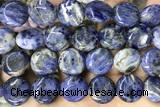 COIN129 15 inches 16mm coin sodalite gemstone beads