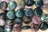 COIN133 15 inches 16mm coin bloodstone jasper beads