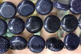 COIN137 15 inches 16mm coin blue goldstone gemstone beads