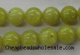 COJ105 15.5 inches 12mm round olive jade beads wholesale