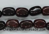 COJ14 15.5 inches 10*15mm nuggets blood jasper gemstone beads