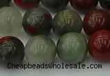 COJ454 15.5 inches 12mm round blood jasper beads wholesale