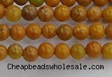 COJ600 15.5 inches 4mm round orpiment jasper beads wholesale