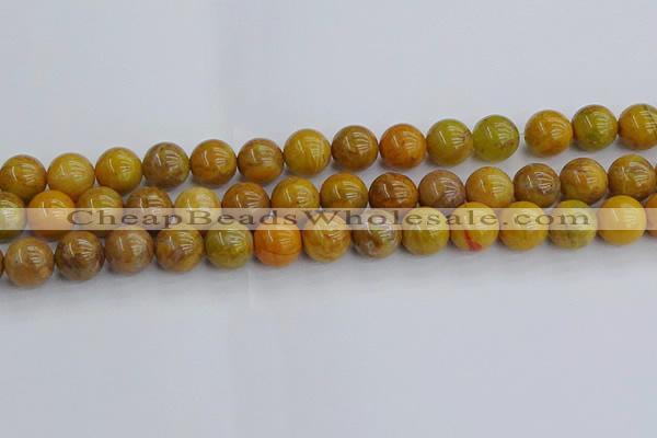 COJ603 15.5 inches 10mm round orpiment jasper beads wholesale