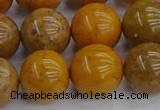 COJ604 15.5 inches 12mm round orpiment jasper beads wholesale