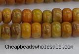 COJ611 15.5 inches 4*6mm rondelle orpiment jasper beads