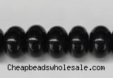 CON24 15.5 inches 10*16mm rondelle black onyx gemstone beads