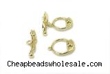 CONN07 6*24mm, 15-18mm copper toggle clasp gold plated