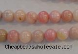 COP1061 15.5 inches 8mm round natural pink opal gemstone beads