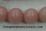 COP1217 15.5 inches 18mm round Chinese pink opal gemstone beads