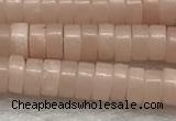 COP1232 15.5 inches 2*4mm heishi Chinese pink opal beads