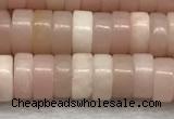 COP1233 15.5 inches 3*6mm heishi Chinese pink opal beads