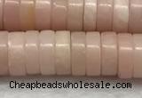 COP1234 15.5 inches 3*8mm heishi Chinese pink opal beads