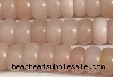 COP1237 15.5 inches 3.5*6mm rondelle Chinese pink opal beads