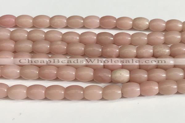 COP1245 15.5 inches 8*10mm rice Chinese pink opal beads